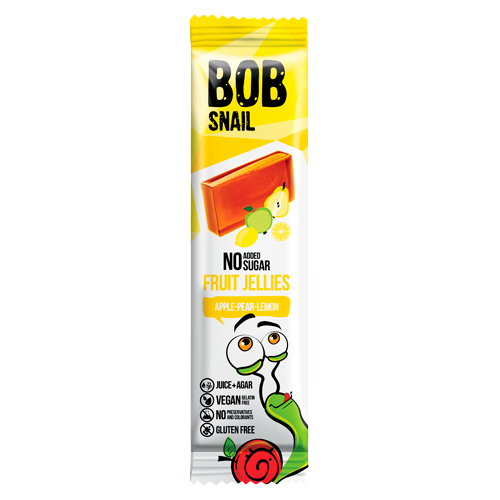 Мармелад натуральний яблуко-лимон-груша, 38 р SNAIL BOB