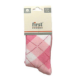 Махрові шкарпетки First для дівчинки. 27-30