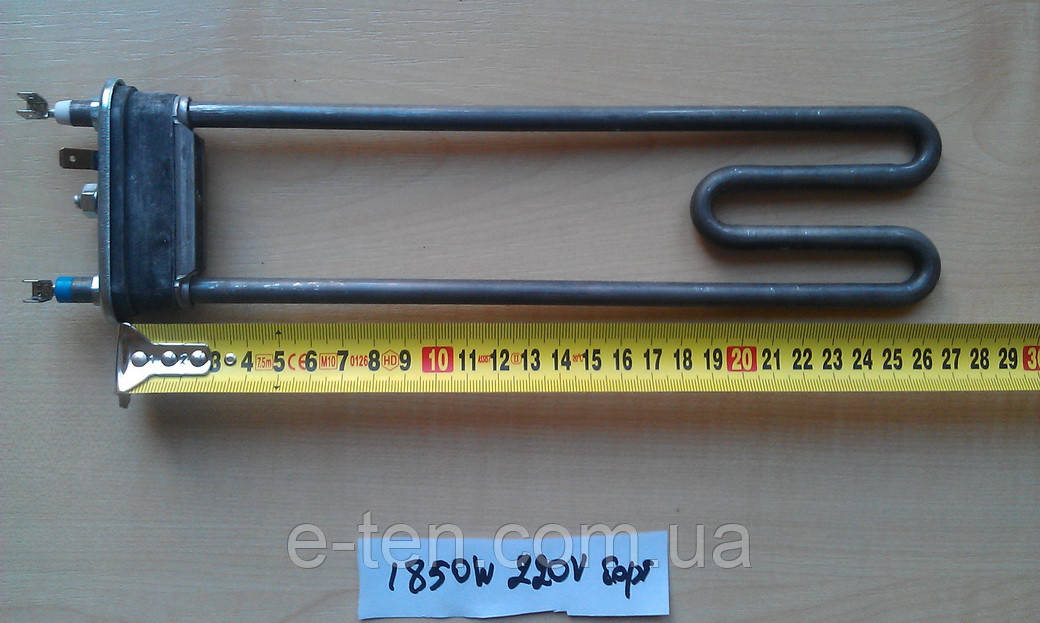 Тен на пральну машину 1850 W / L=282мм (без отвору під датчик) Thermowatt, Італія