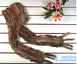 Хутряний капор із кролика сірий, фото 8