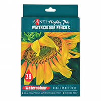 Набір акварельних олівців "Santi Highly Pro" 36 шт