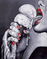 Акційна Картина за номерами Babylon Любителька морозива (VP1188) 40 х 50 см