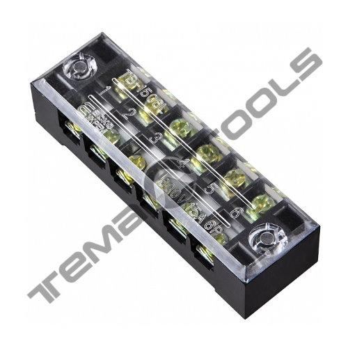 Клемна колодка ТВ-2506 25А 6 полюсів (блок затискачів)