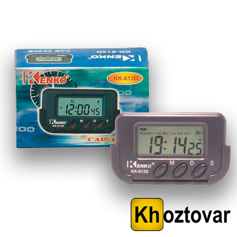 Автомобільний годинник Kenko KK-613D, фото 1
