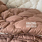 Ковдра на всі сезони "АРДА" Розмір 150*210 см. Полуторний Ковдра 4 сезони. Стьобана ковдра на холофайбері, фото 4