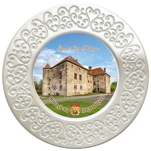 Тарілка полікерамічна діаметром 12см Чинадієво. "Замок Сент-Міклош"