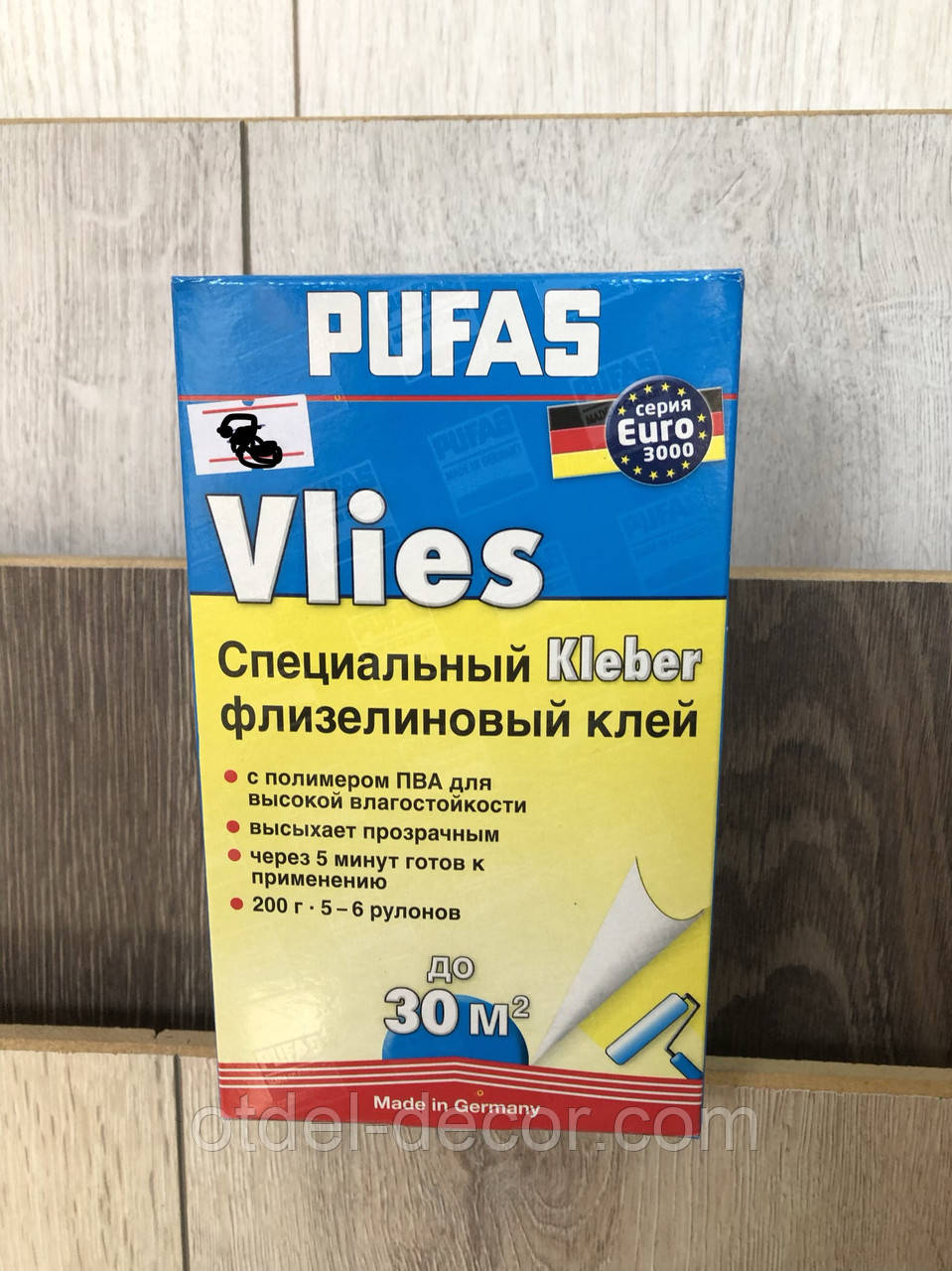 Клей шпалерний Пуфас Флізелін (Pufas Vlies) 200гр