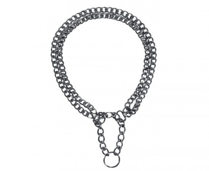 Нашийник Trixie 2243 хромований, дворядний 45 см / 2.5 мм