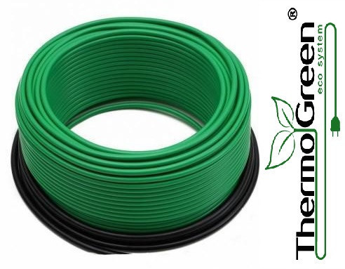 Нагревательный двужильный кабель ThermoGreen TGCT 20 - 600Вт, 30 м.п., 3,0 м.кв.