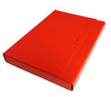 Папка-короб на липучці АКАДЕМІЯ, картонна, А4, 40 мм, PP-покриття, фото 3