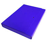 Папка-короб на липучці АКАДЕМІЯ, картонна, А4, 40 мм, PP-покриття, фото 5