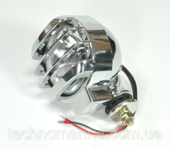 Прожектор ксенон хром із кришкою, фото 1