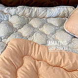 Ковдра Євро на холофайбері "АРДА" Розмір 195*215 см Ковдра наповнювач холофайбер. Стьобана ковдра, фото 4