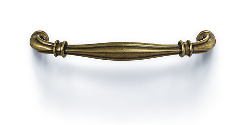 Ручка меблева D-1014-128 SMAB блискуча матова антична бронза, фото 1