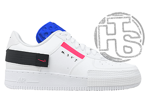 Жіночі кросівки Nike Air Force 1 Type White/Red-Black-Blue CI0054-100