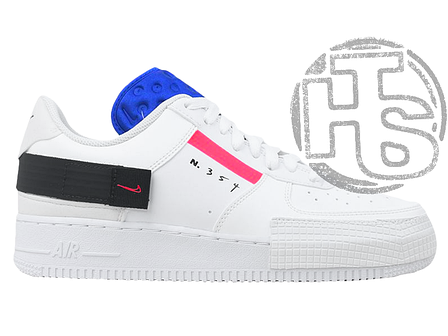 Женские кроссовки Nike Air Force 1 Type White/Red-Black-Blue CI0054-100 36, фото 2