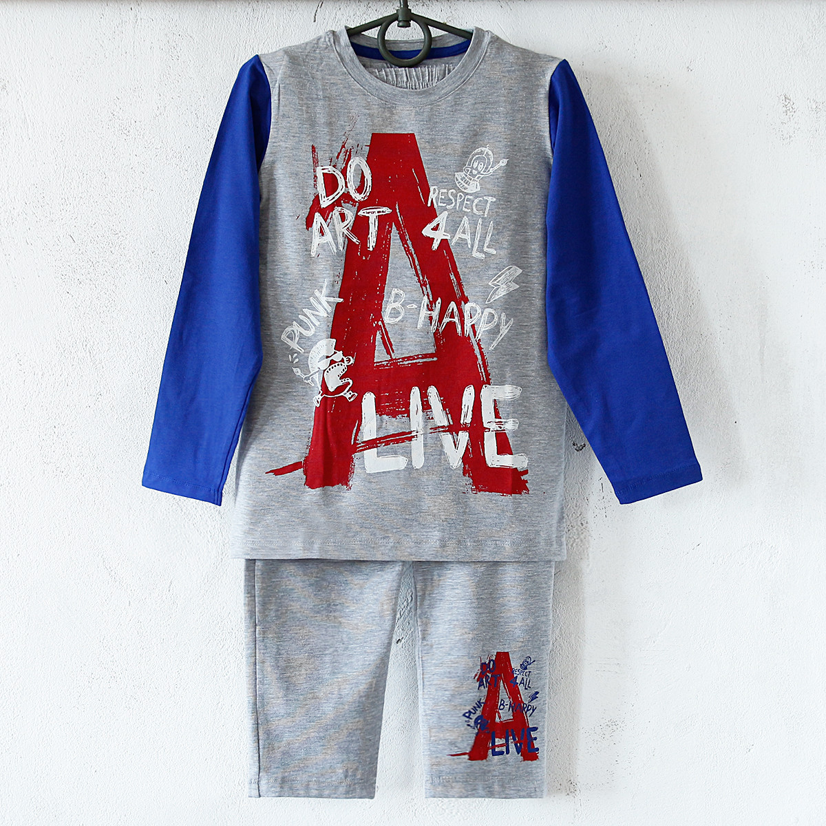 Піжама дитяча Doni Туреччина синя для хлопчика на 6/7 років | 1 шт.