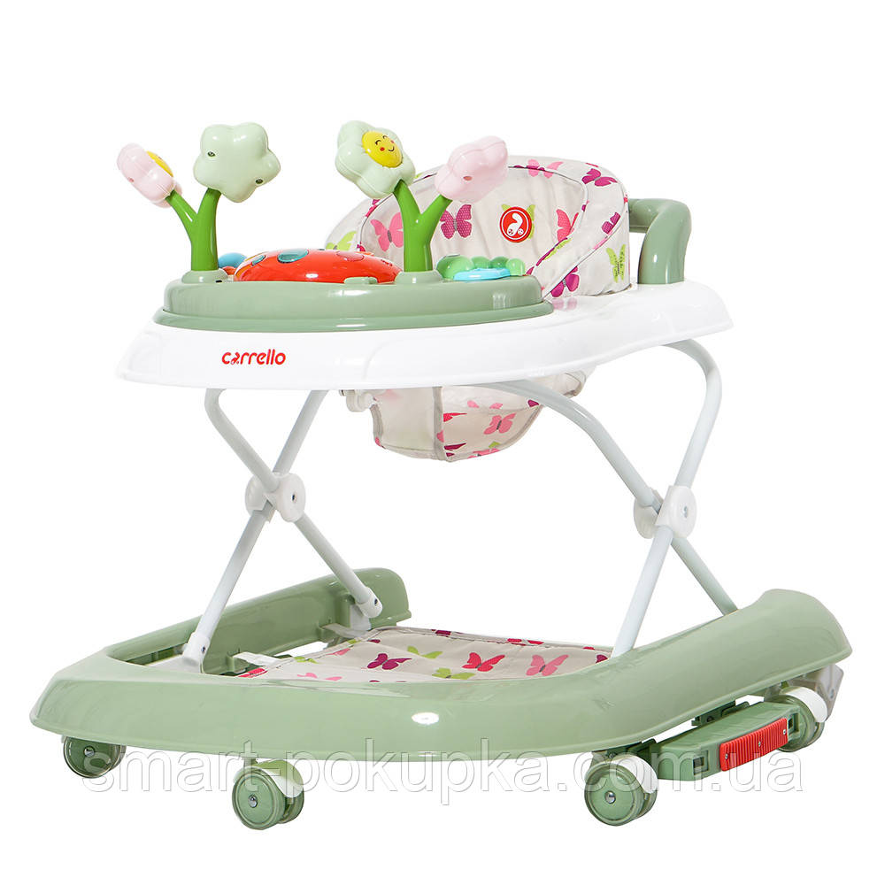 Ходунки CARRELLO Fiore CRL-9606 Green 3 в 1 (ходунки, качалка, каталка) /1/ MOQ