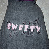 Розмір S (40-42). Жіночий сірий махровий халат із капюшоном і кишенями, теплий, Virginia Secret, Туреччина, фото 3