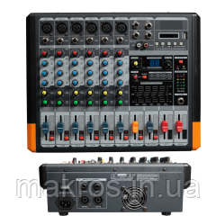 Мікшер із вбудованим підсилювачем BIG NEO6 — FX16USBEQ 2*250W, фото 1