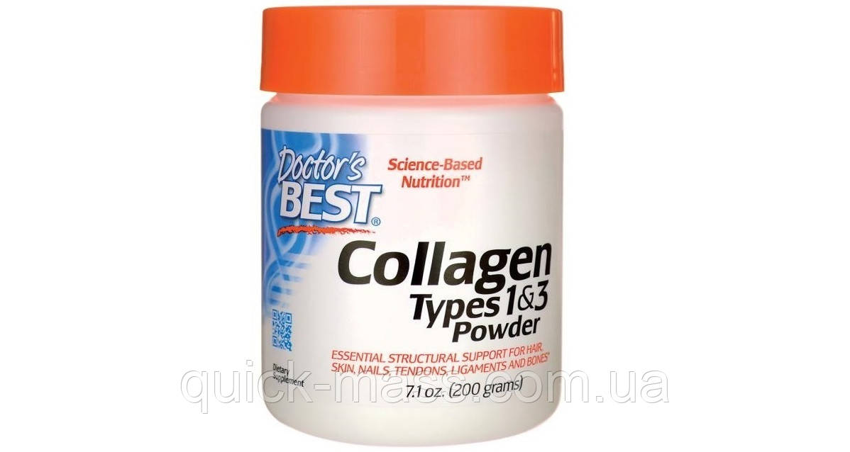 Колаген Best Collagen Types 1 and 3 Dr.Best Powder 200g, фото 1
