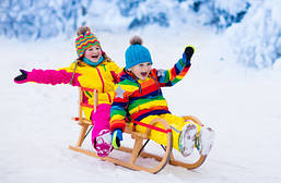 Зимовий дитячий транспорт