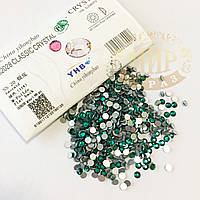 Стрази YHB Lux, колір Emerald, ss16 (3,8-4мм)