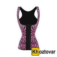 Утягивающий корсет для похудения на бретельках "Leopard" Sculpting Clothes NY-02 XL, Розовый