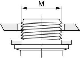 Прокладки для прохідний зовнішньої різьби EPDM, G40006