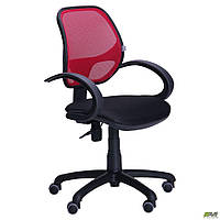 Кресло Байт/АМФ-5 сиденье сетка черная спинка сетка красная TM AMF
