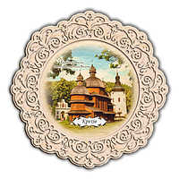 Тарелка деревянная Крехів. Монастир св. Миколая отців Сину Святого Василія