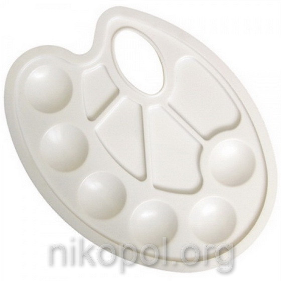 Палітра пластикова, біла