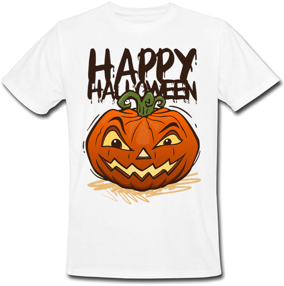 Футболка Happy Halloween (белая) - фото 1 - id-p1056994325