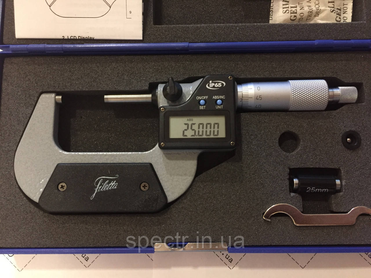 Мікрометр гладкий цифровий IP65 тип МКЦ 50-75 0,001 SCHUT (Німеччина)