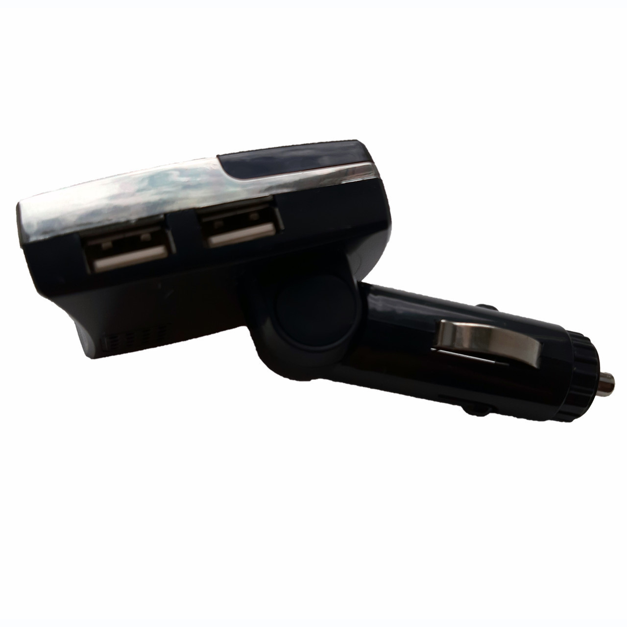 Автомобильный модулятор-fm USB, micro SD от прикуривателя 990 Silver - фото 3 - id-p1056991854