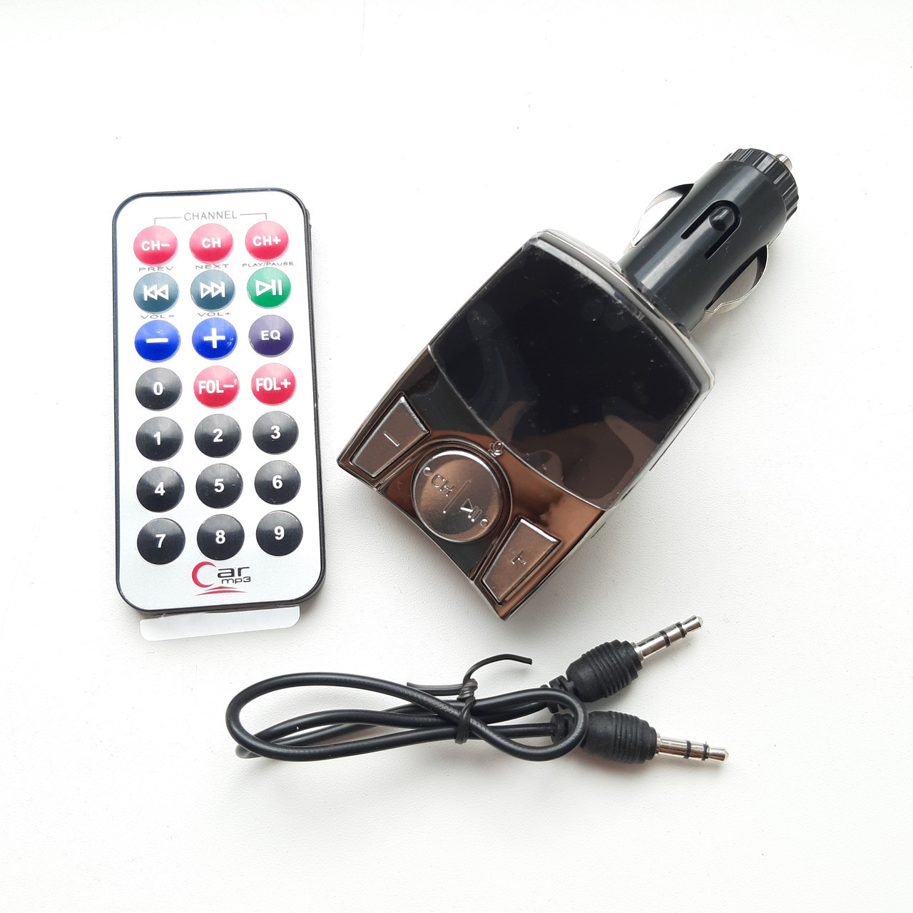 Автомобильный модулятор-fm USB, micro SD от прикуривателя 990 Silver - фото 5 - id-p1056991854