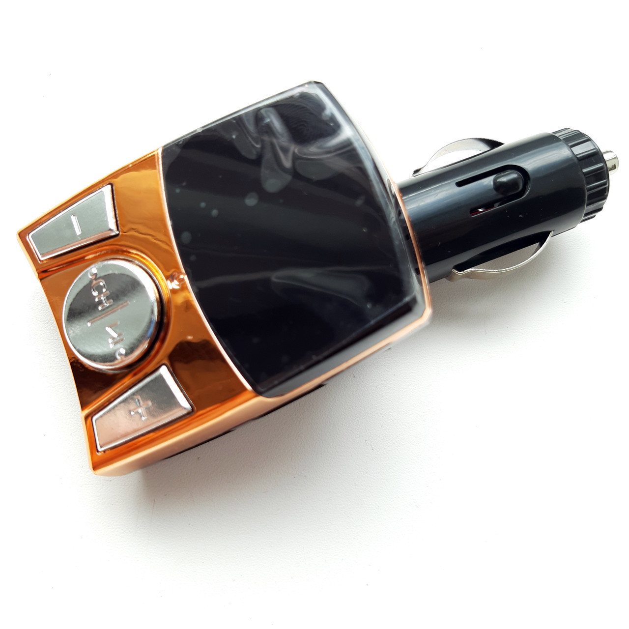 Автомобильный модулятор-fm USB, micro SD от прикуривателя 990 Orange - фото 1 - id-p1056991856