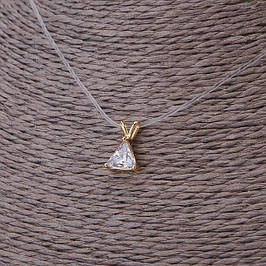 Кулон на невидимому силіконовому шнурі