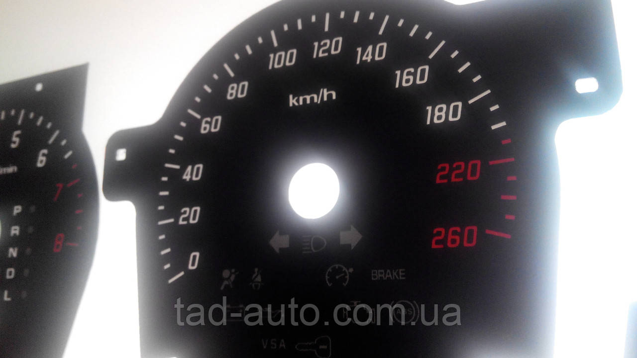Шкали приладів Acura TL, фото 1