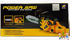 Дитяча іграшкова бензопила Power Saw на батарейках зі ЗВУКОМ 192E1 (Green / зелений), фото 6
