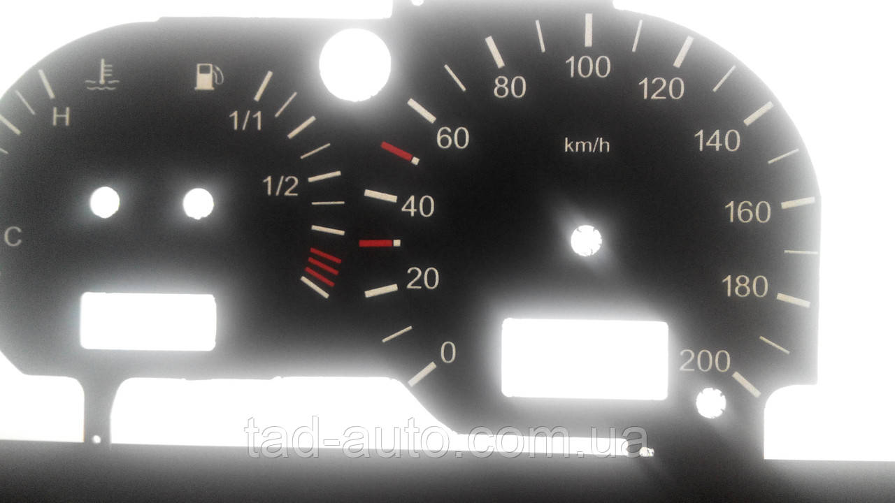 Шкали приладів VW Tranporter t4 прозорі
