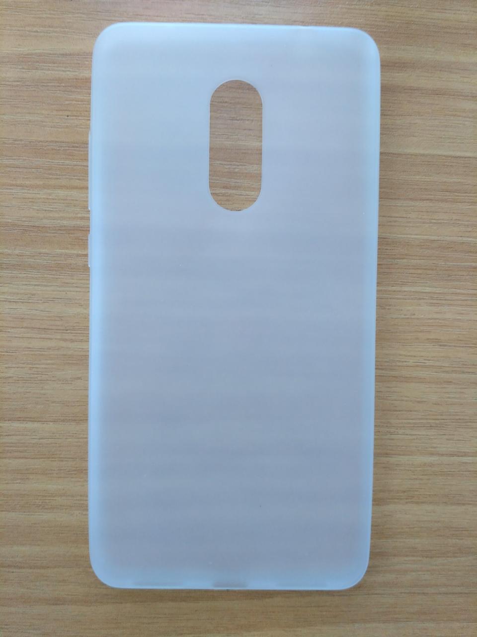 Силіконовий чохол для Xiaomi Redmi Note 4 MTK напівпрозорий матовий Прозорий