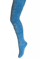 Колготки (зима, внешний плюш), цвет голубой, рост 74-80 см