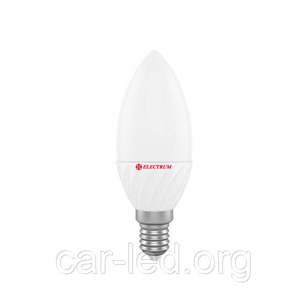 LED лампа E14 Electrum свеча 6W(520Lm) 4000K PA LC-12 АЛЮМОПЛАСТИКОВЫЙ КОРП. A-LC-0725