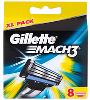 Змінні картриджі для гоління Gillette Mach3, 8 шт.