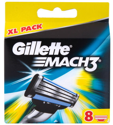 Змінні картриджі для гоління Gillette Mach3, 8 шт.