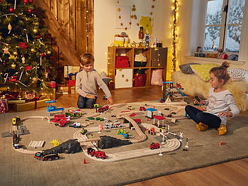 🚂 Мега набір дерев'яної залізниці PlayTive 370 ел Німеччина