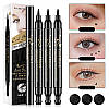 Водостійка підводка для очей зі штампом зірочка IMAGES Cool Double Black Seal Eyeliner Pen to Show Charm #1, фото 2