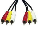 Кабель 3RCA to 3RCA 5.0 m ("тюльпан-тюльпан") Atcom (10713)