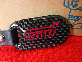 Subaru STI Carbon брелок карбоновий на ключі Forester Impreza Legacy Outback Новий Оригінал